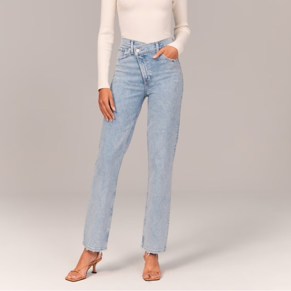 Abercrombie & Fitch‎ Jeans Womens 25 0 Curve Love 90s Straight Ultra High Rise